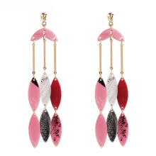 2021 Newest Summer Collection Bright Acrylic Pendant Earrings For Women